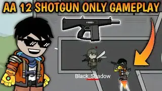 aa 12 shotgun only gameplay in mini militia # 1