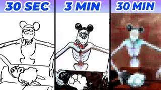 Рисуем Аманду-монстра за 30 секунд, 3 минуты и 30 минут (Аманда-авантюристка 3)