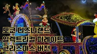 도쿄 디즈니랜드. 일렉트리컬 퍼레이드 크리스마스 버전. 東京ディズニーランド　エレクトリカルパレード　クリスマス版