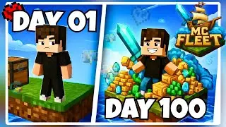 I SURVIVED 100 DAYS IN MC FLEET MINECRAFT SERVER | #mcfleet #minecraft @AnshuBisht