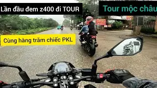 lần dầu đem kawasaki z400 chạy tour cùng với hàng trăm chiếc PKL chinh phục đèo đá trắng mộc châu