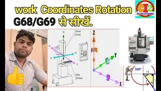 ||Coordinates Rotation G68 / G69|| Work rotation|| fixtures alignment|| Machine setting||