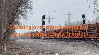 Norfolk Southern 920 Loaded Rail Train Turns Out at Hugo 