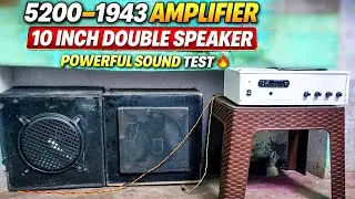 5200 1943 Amplifier से Double 10 Inch Speaker का जबरदस्त Sound Test 🔥#technicalanshuravi #dj 