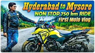 Hyderabad to Mysore | Non stop Bike Ride | First moto vlog