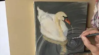 M&aring;la vatten med oljef&auml;rg