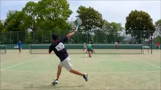 ★ソフトテニス　近畿選手権2017　一般男子　５回戦　山根・根本(高田商業高校)ー増田・九島(和歌山県庁・ミズノ)