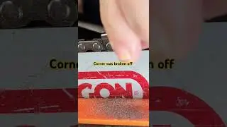 Chainsaw sharpening - Damaged tooth VS round file