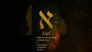 ALEF -O Sil&ecirc;ncio que Cria #alef #cabala #hebraico #espiritualidade #letrashebraicas #origem #cria&ccedil;&atilde;o