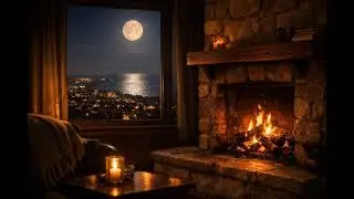 Soft Fireplace Sound for Deep Focus ｜ Distant Fire (2.5 Hours)