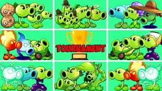 PvZ 2 Tournament Random Team PEASHOOTER - Who 's Best PEA Team?