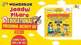 WONDRBOX Jaadui Pitara Preschool Activity Kit, NEP & NCF 2022 Aligned Learning Toys for Kids Age 4-5