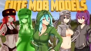 Minecraft Mods - CuteMobModels 【1.19.3】Chicas Anime en Minecraft