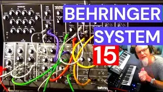 Modular Behringer System 15 Eurorack Go unboxing and first patch and simple demo