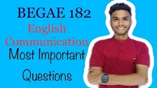BEGAE 182 | ENGLISH |  MOST IMPORTANT QUESTIONS |  IGNOU | YAHI AAYEGA EXAM ME