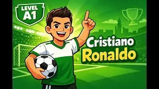 Learn English Through Story Level A1 | Cristiano Ronaldo | Graded Reader & Audiobook