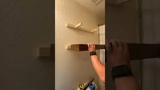 Simple floating shelves #woodworking #floatingshelves #dit #howto