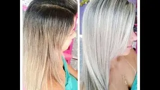Como Matizar e Platinar as Mechas com a 01 Amend Passo a passo.