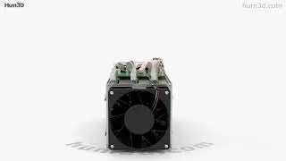 Antminer Cryptocurrency Mining Hardware 3D model by 3DModels.org
