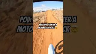 The CORRECT way to enter a motocross track!! 🤯^^