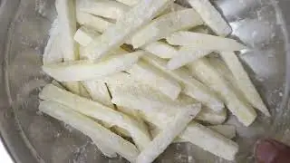 So this is how we make crispy, oil-free finger chips like the ones in the market.