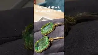 Swarovski Millenia Earrings green crystal &lsquo;5676071&rsquo; #swarovski #swarovskicrystals #fashion