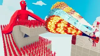 100x FIRE ZOMBIE + 2x GIANT vs 3x EVERY GOD - Totally Accurate Battle Simulator TABS