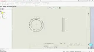 Учебное пособие SolidWorks для начинающих № 96 &mdash; Как создать осевую линию и метку центра