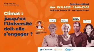 Climat : jusqu'où l'Université doit-elle s'engager ?