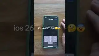 iOS 26 on iPhone 11 Pro 🫨🫨☠️