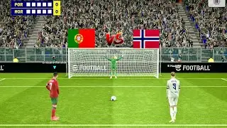 eFootball | Серия пенальти Португалия &mdash; Норвегия | Матч ПОР против Норвегия | Обзор матча