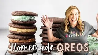 HOMEMADE OREOS 4 Ways: Mint, Peanut Butter, Nutella, Oreo Oreos!