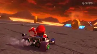 Wii U - Mario Kart 8 - (Wii) Grumble Volcano
