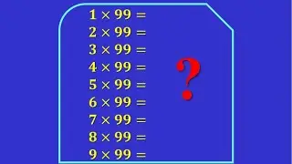 Multiplication table of 99 | easy and fast