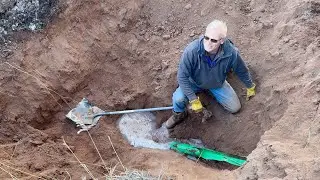 Sewer line break, repair and install completion (Ep.21)
