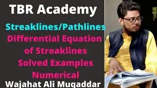 streaklines , pathlines Differential Equation of streaklines Examples in urdu /hindi