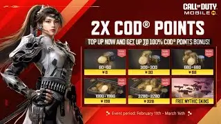 Free to Use 7 Mythic skins, 2x COD Points event is BACK in SEASON 2