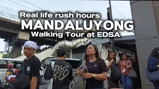 REAL LIFE DURING RUSH HOURS || WALKING AT GREENFIELD DISTRICT MANDALUYONG TO EDSA ROBINSON'S 