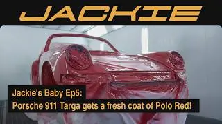 1966 Porsche 911 Targa gets a fresh coat of Polo Red! Jackie's Baby Ep5