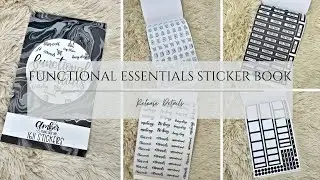 NEW Amber Plans Her Day Functional Essentials Sticker Book Flip Through | Release Details