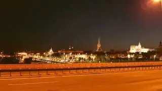 Wały Chrobrego/Nabrzeże Star&oacute;wka nocą