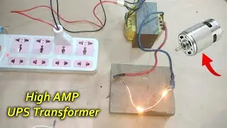 UPS Transformer Load Testing || 775 Motor Run With High AMP Ups Transformer