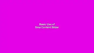 basic use of content slider