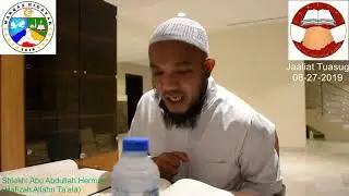 JAALIAT PAG PANGADJI BAHASA TAUSUG IN MAWDU TAWHEED AUGUST  27 2019