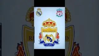 Real Madrid Liverpool Two combination logo #halamadrid #drawing #liverpool #logo #shorts