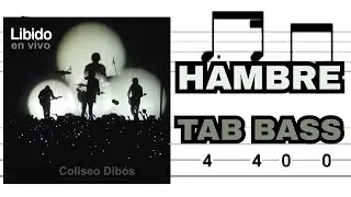 Hambre - Libido en Vivo | Tab bass + pista sin bajo