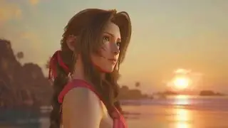 FINAL FANTASY 7 REBIRTH - Costa del Sol beach afterbattle bonding moments, Johnny's 