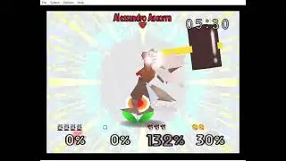 Smash Remix 2.0.0 Gameplay - Crash vs Peach vs Wolf vs Polygon Dr. Mario