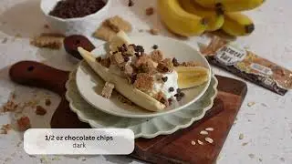 Breakfast Banana Splits with Oatmeal Bars | Healthy Snack Recipe