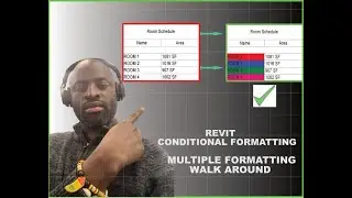 Revit  Schedule Conditional formatting - Walk Around for Multiple Conditional Formatting